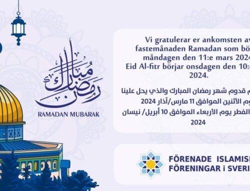 ”Angående framställande av Ramadan och Eid ul-fitr för år 2024”